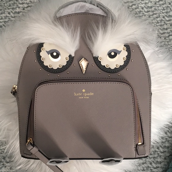 kate spade Handbags - Kate Spade ♠️ Owl leather backpack.